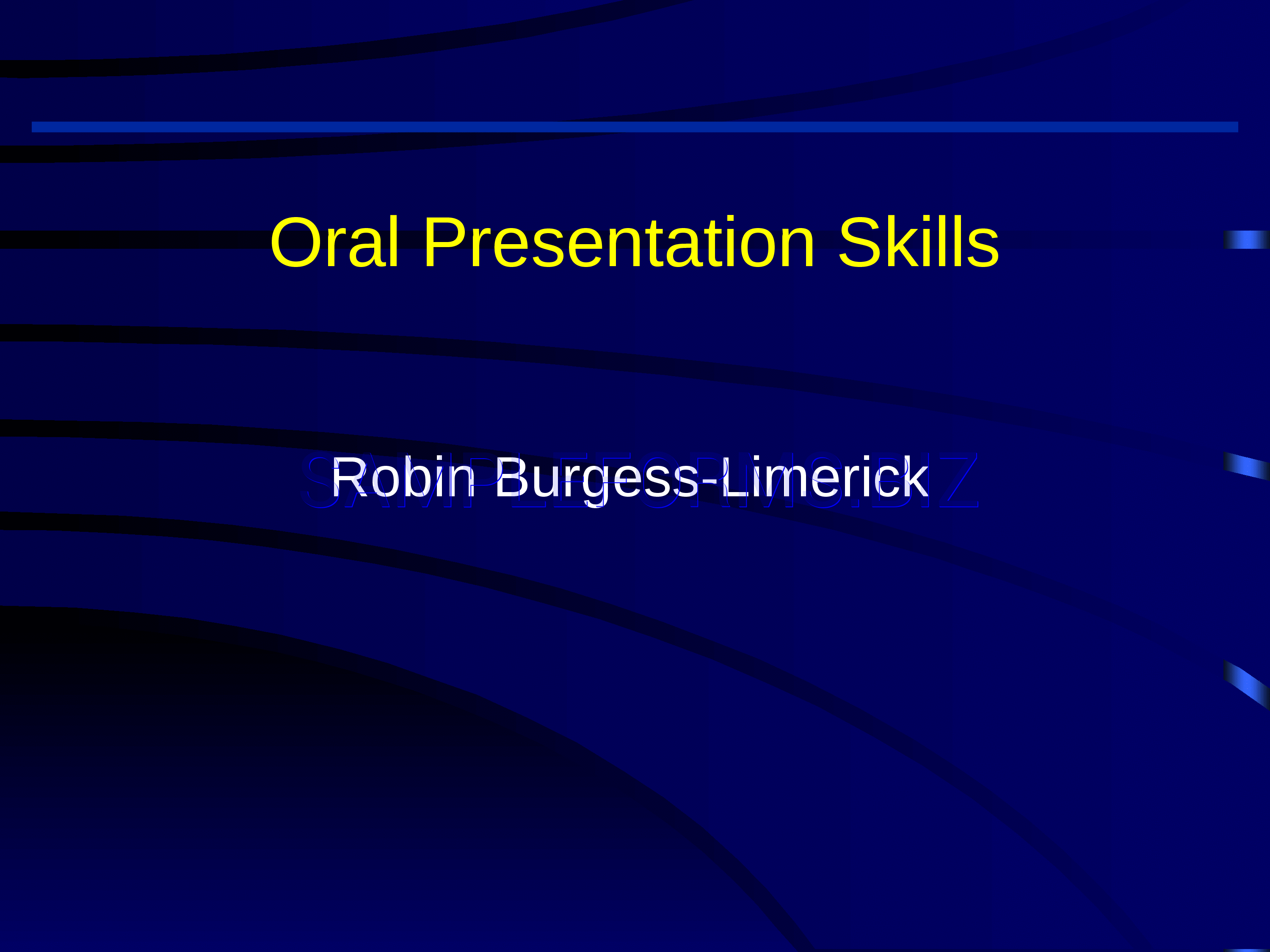 Preview free downloadable Oral Presentation Skills in PDF (page 1)